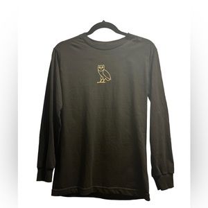 Octobers Very Own Drake OVO Black Long Sleeve Tee Owl Logo